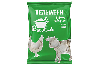 Пельмени ВариЕшь с курицей и говядиной 700г ФУП