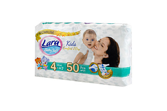 Подгузники LARA BABY 50 шт. 7-18 кг. MAXI 4			
