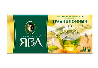 Чай зеленый принцесса ЯВА традиционный 25 пакетиков