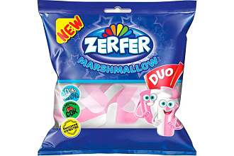 Маршмеллоу Zerfer duo клубника/ваниль 90г