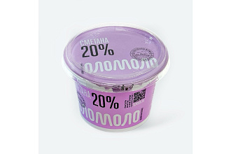 Сметана 20% 200г ст Красногорский