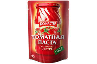 Томатная паста 90гр. д/п Кухмастер