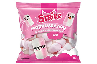 Маршмеллоу Strike Duo со вкусом клубники и ванили 90г