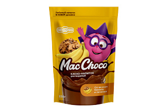 Какао-напиток MacChoco со вкусом банана и печенья м/у 235г
