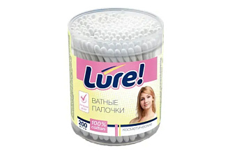 Ватные палочки LURE 200шт стакан
