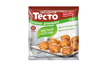 Тесто слоеное дрожжевое 500г "Фацер"