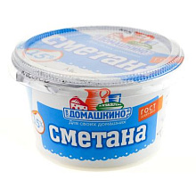 УДАЛЕНО.Сметана Село Домашкино 15% 170гр стакан