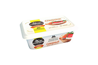 Продукт плавленый с сыром Северный со вкусом лосося 180гр Стародуб